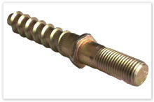 Double ends screw spike Double ends screw spike