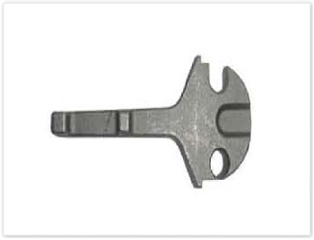 Rail shoulder by forging Rail shoulder by forging