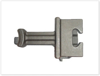 Rail shoulder by forging Rail shoulder by forging