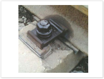 Rail clamp used on main lines Rail clamp used on main lines