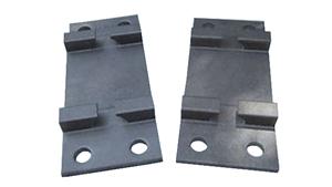 Rail tie plate by casting