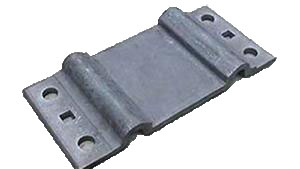 Rail tie plate by forging