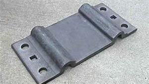 Rail tie plate by forging